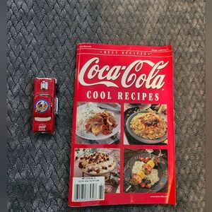 Coca-Cola Cool Recipes Book with Red Toy Car